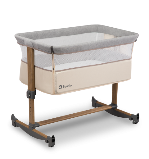 Lionelo Leonie - łóżeczko dostawne, wolnostojące, kołyska | Beige sand